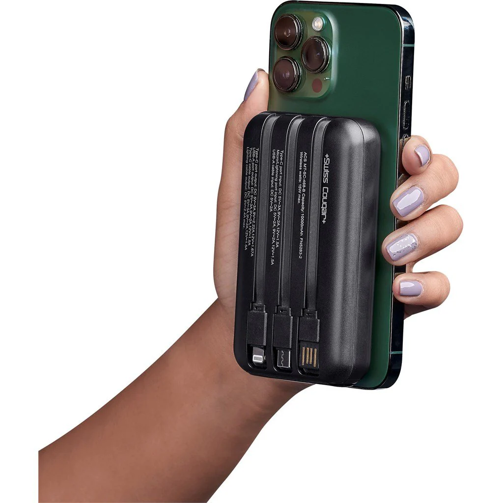Swiss Cougar Argos Fast Charge 20W Wireless Charging Magnetic Power Bank -10000mAh - Image 17