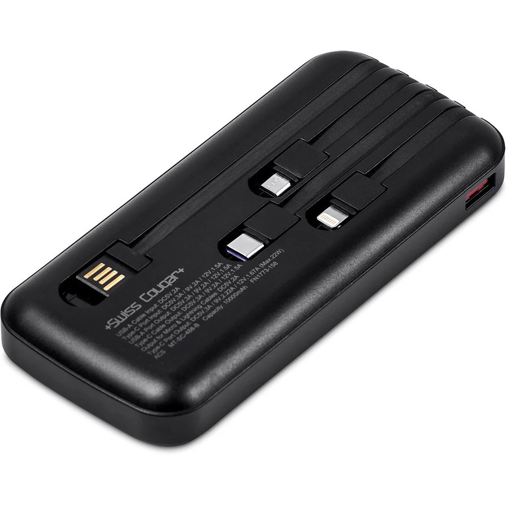 Swiss Cougar Bratislava Fast Charge 22.5W Power Bank - 10,000mAh - Image 4