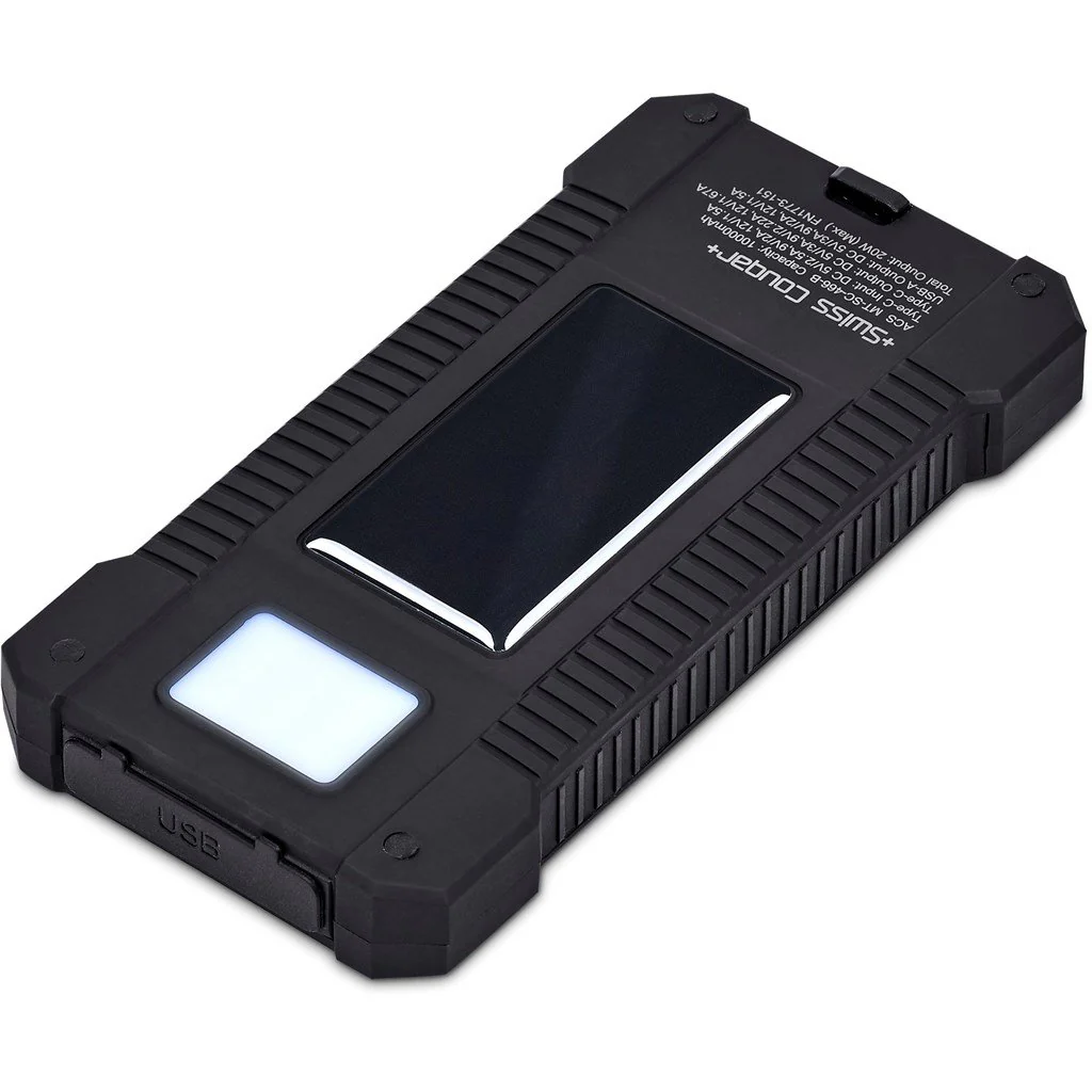 Swiss Cougar Durban Fast Charge 20W Solar Power Bank -10000mAh - Image 10