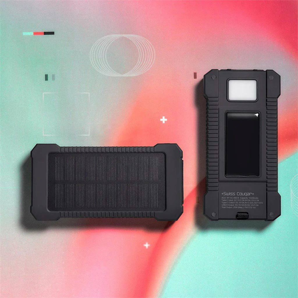 Swiss Cougar Durban Fast Charge 20W Solar Power Bank -10000mAh - Image 11