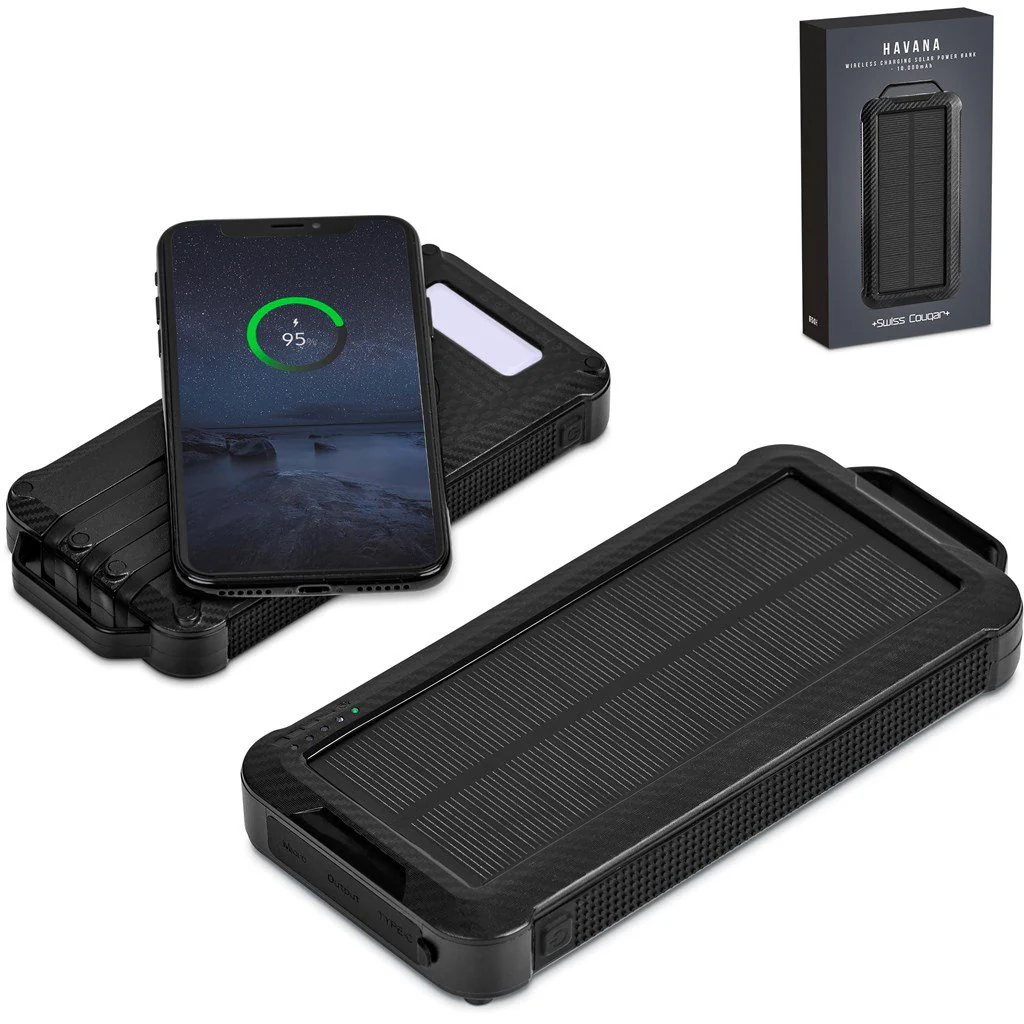 Swiss Cougar Havana Wireless Charging Solar Power Bank - 10 000mAh - Image 11