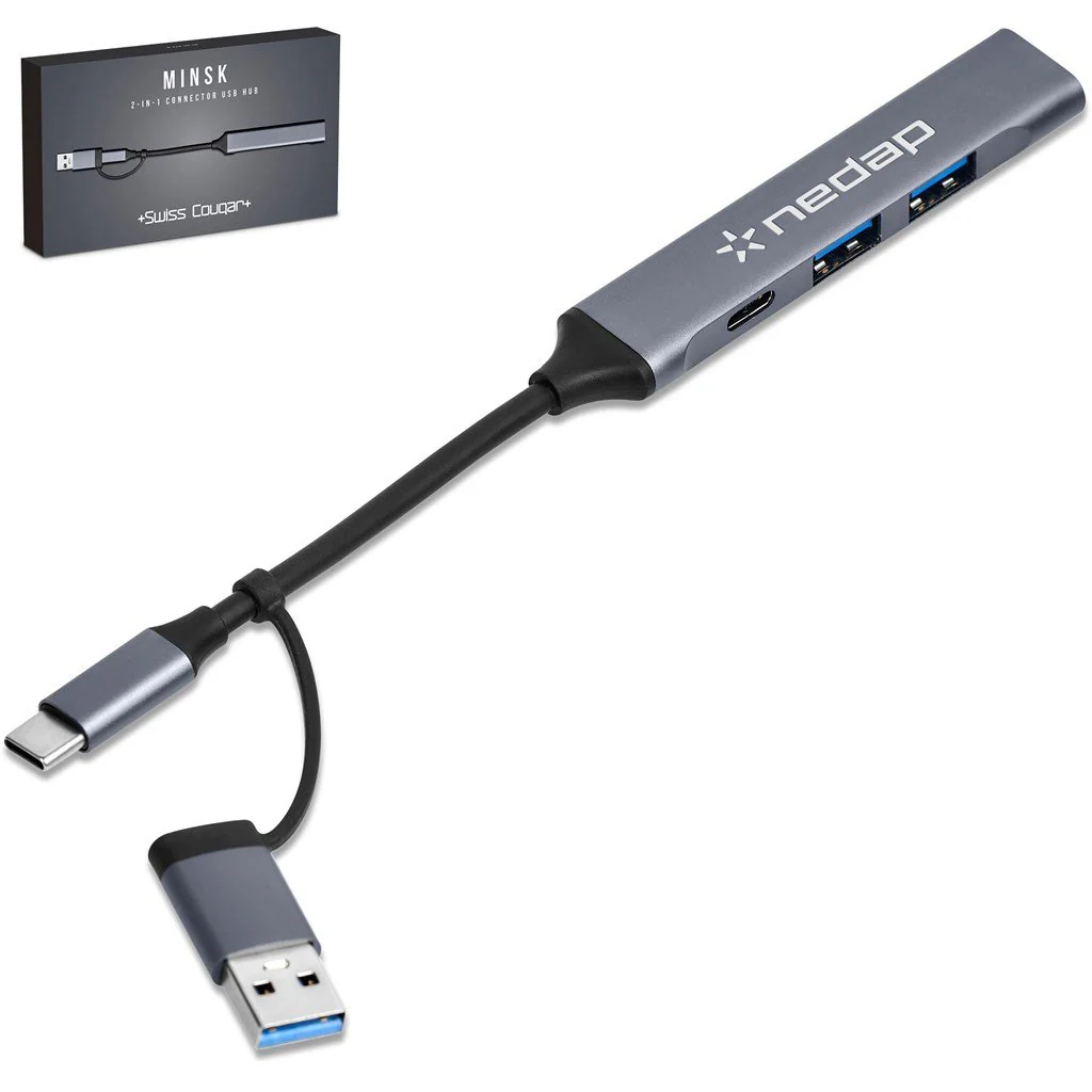Swiss Cougar Minsk 2-in-1 Connector USB Hub