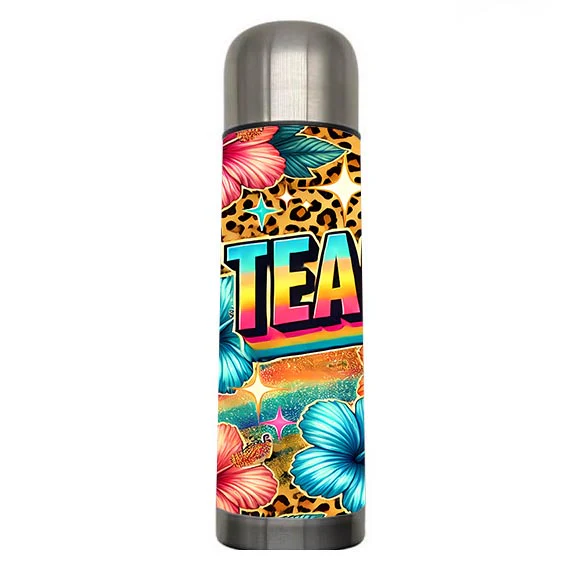 Teacher - Floral Teacher Design on Tumbler, Can, Flask, or Water bottle - Image 4