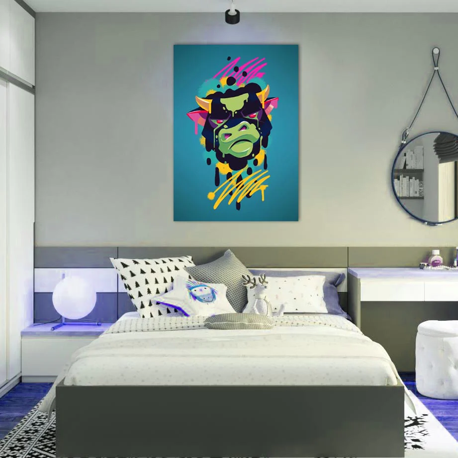 Teen Boys: Set of 1 - Grafitti Bull
