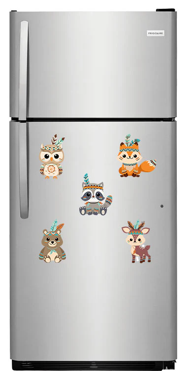 Tribal Woodlands Animals Fridge Magnets - (5 PER PACK) - Image 2