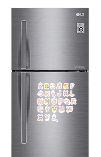 Unicorn Alphabet Fridge Magnets - (26 PER PACK) - Image 2