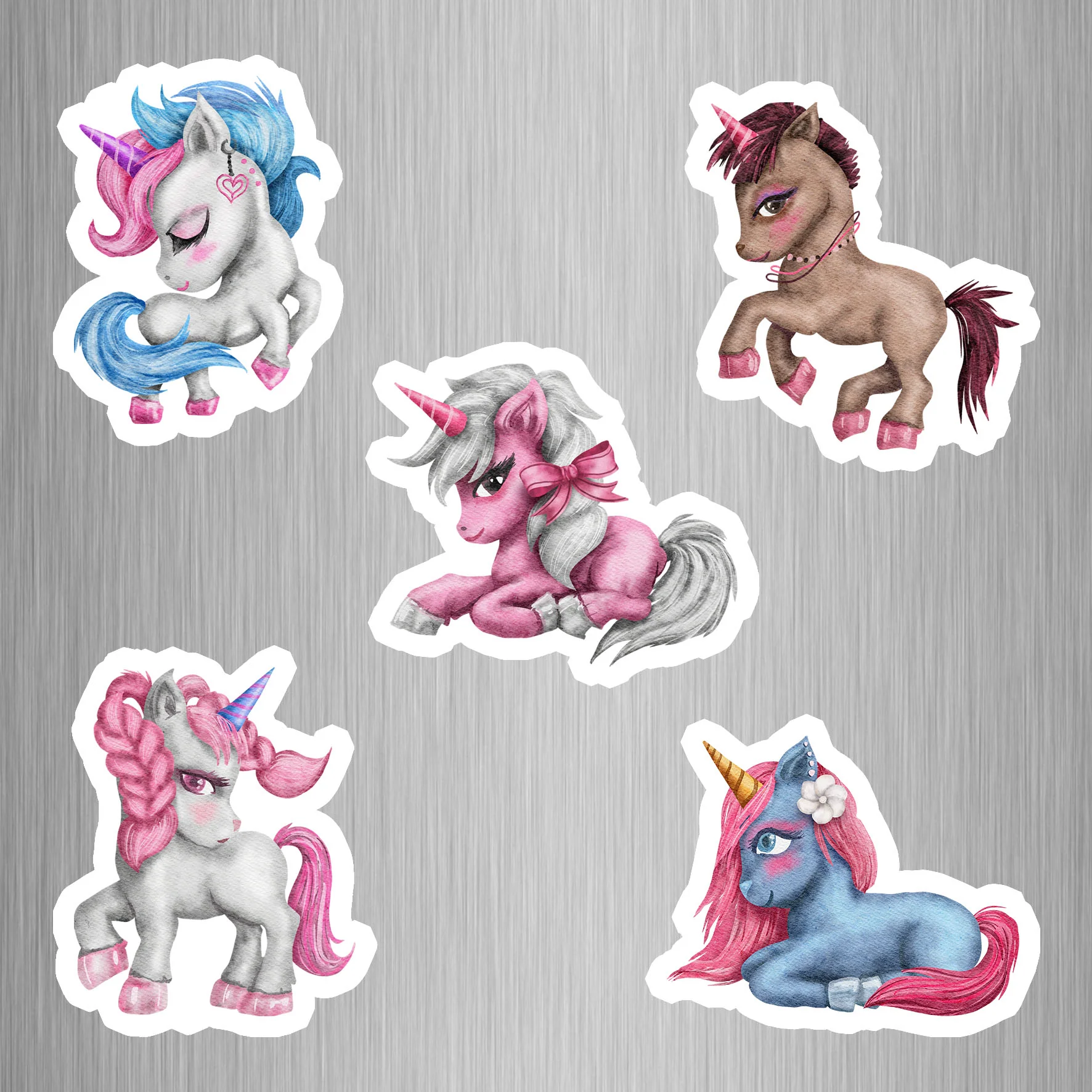 Unicorn Fridge Magnets - (5 PER PACK)
