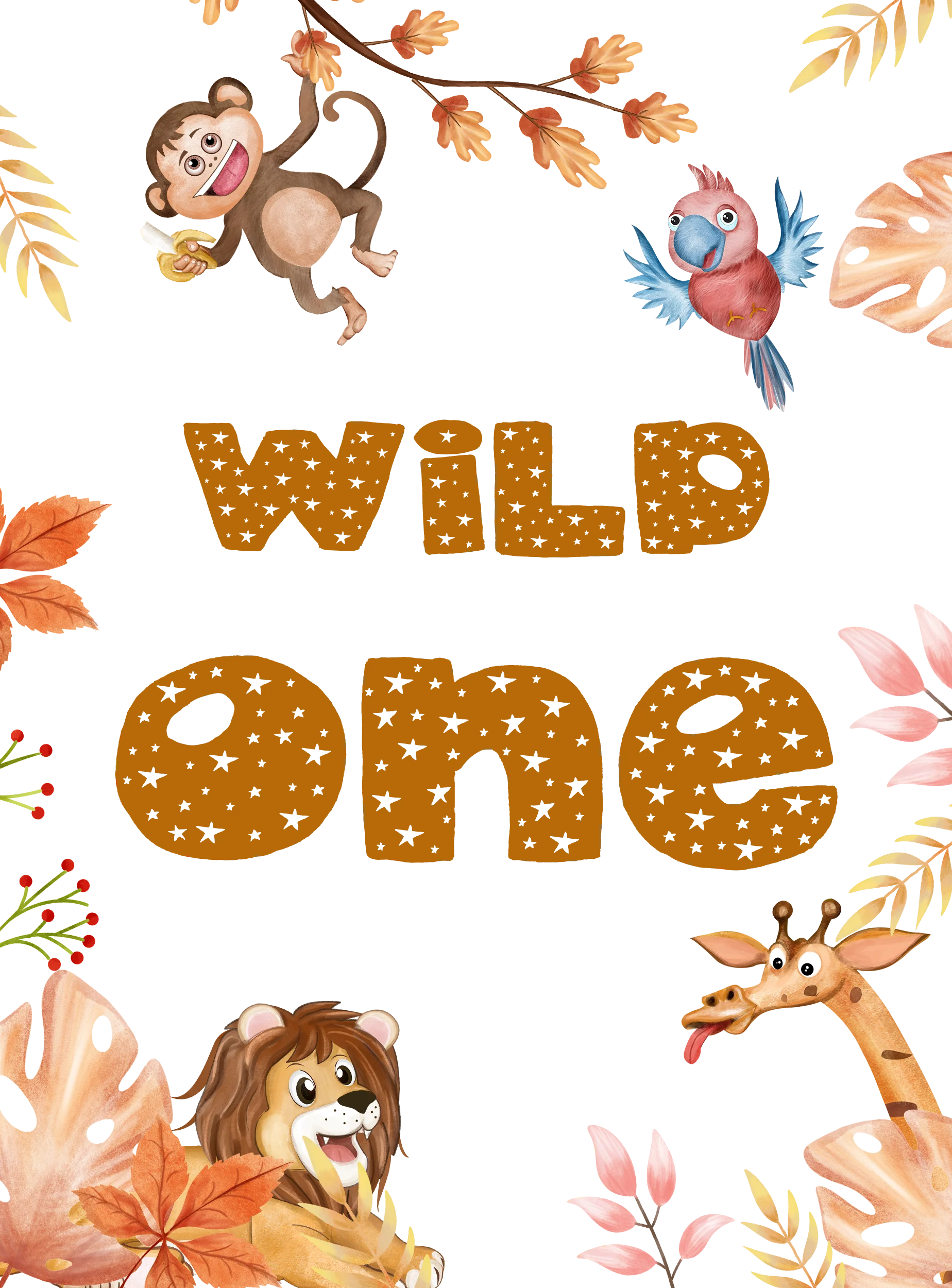 Unisex: Set of 1 - Safari Wild one - Image 2