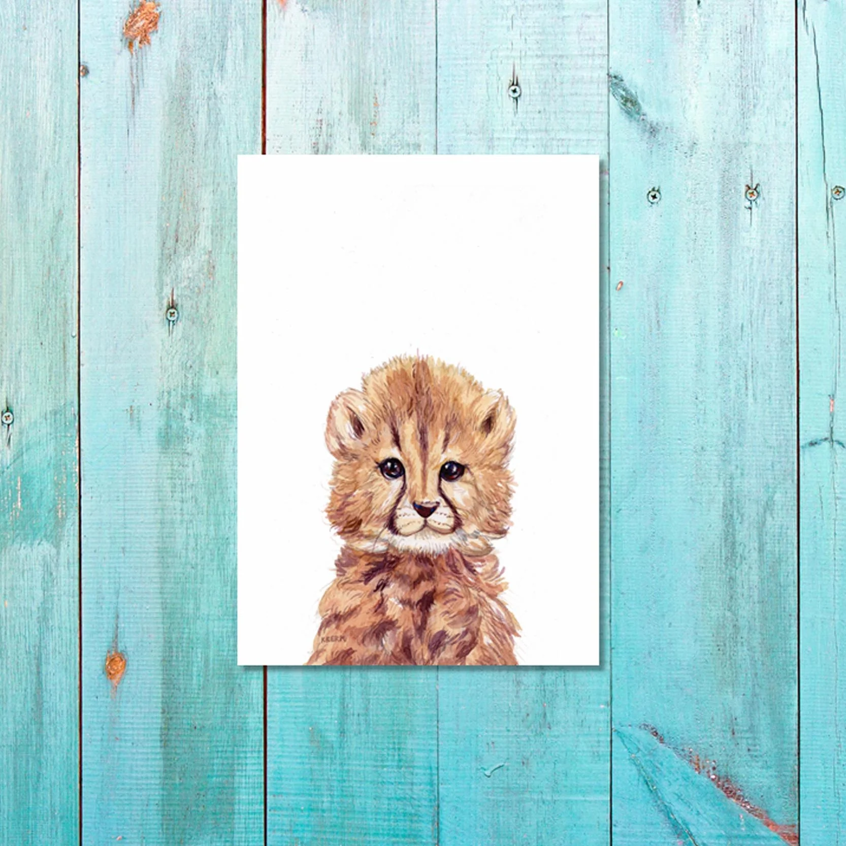 Unisex: Set of 1 - Watercolor Cheetah