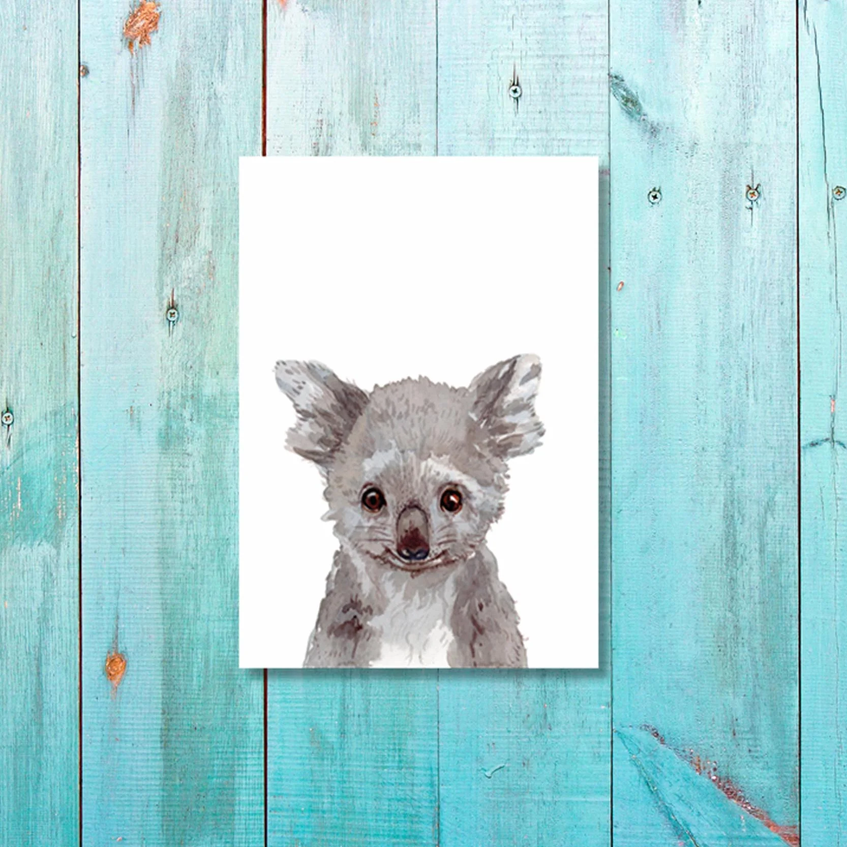 Unisex: Set of 1 - Watercolor Koala