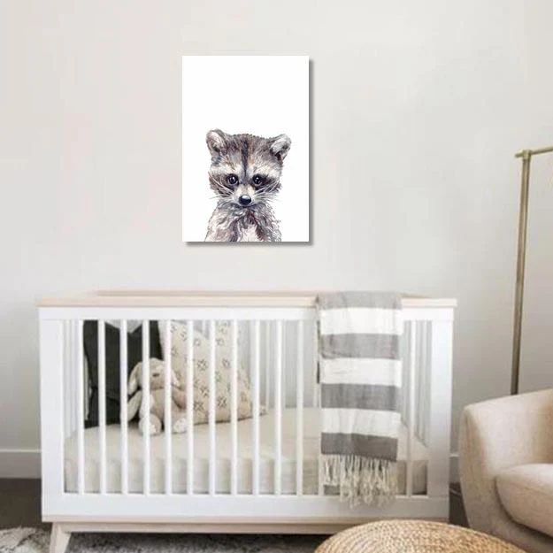 Unisex: Set of 1 - Watercolor Racoon - Image 3