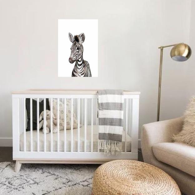 Unisex: Set of 1 - Watercolor Zebra - Image 3