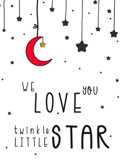 Unisex: Set of 1 - We love you twinkle little Star (Available in 2 colors) - Image 3