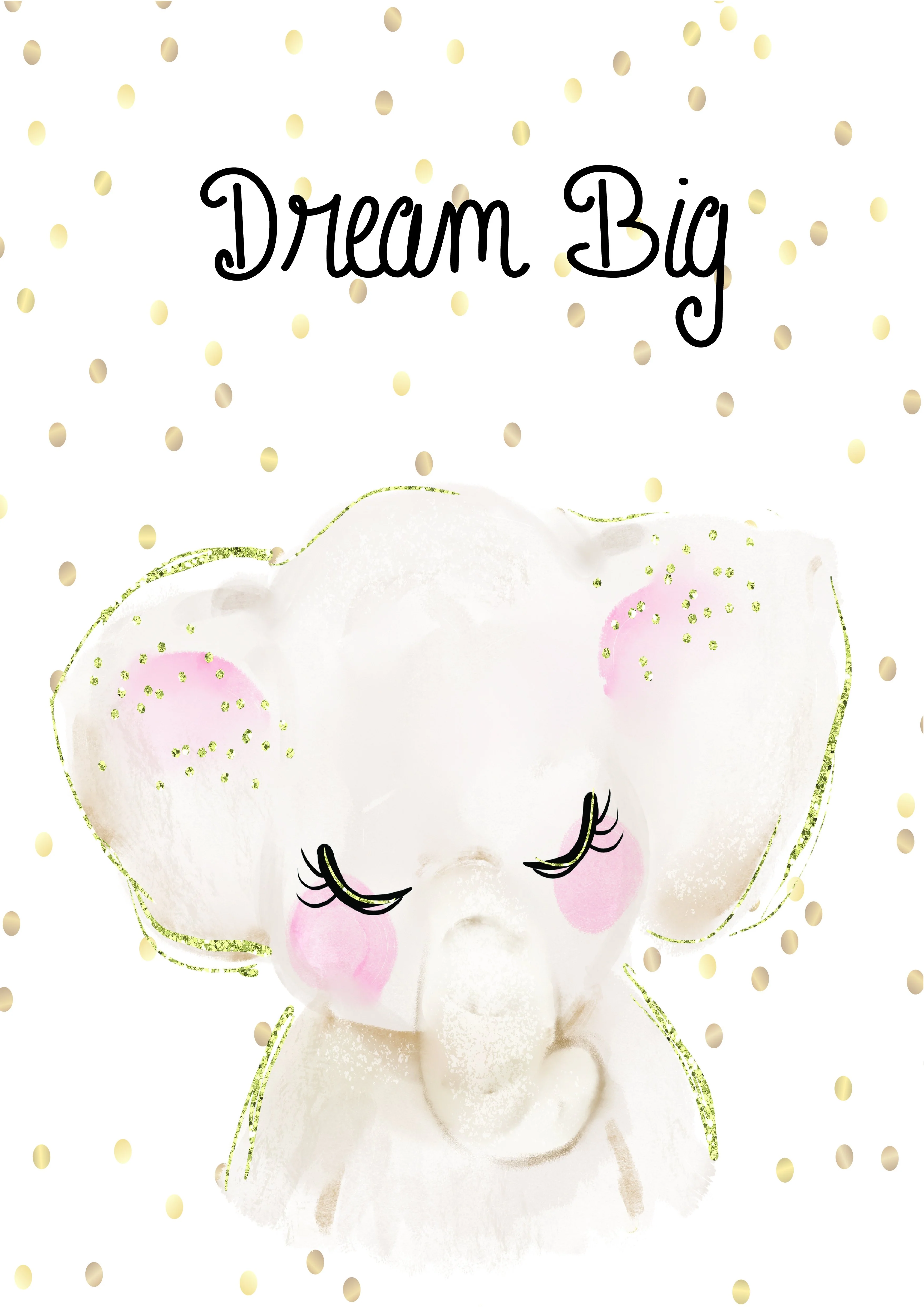Unisex: Set of 3 Dream Big Elephant - Sweet Dreams Bear - You are loved Giraffe - Image 2