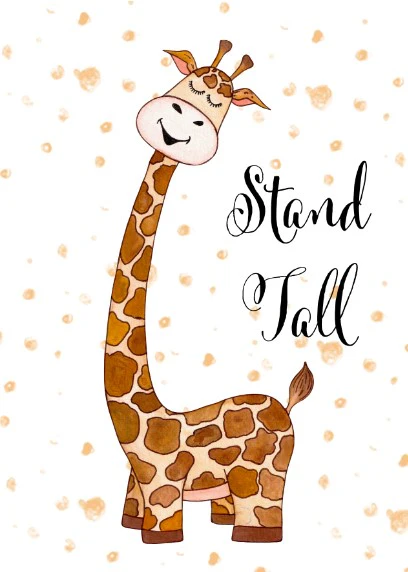 Unisex: Set of 3 - Giraffe with closed eyes dream big - Image 4
