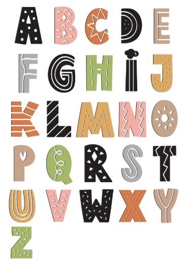 Unisex: Set of 3 - Mix Colors ABC and Numbers - Image 2