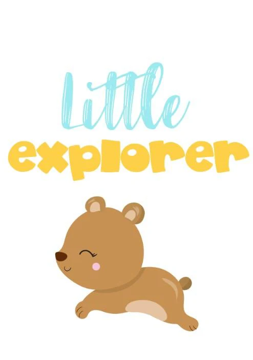 Unisex: Set of 3 - Stay curious little Bear (available in 3 colors) - Image 4