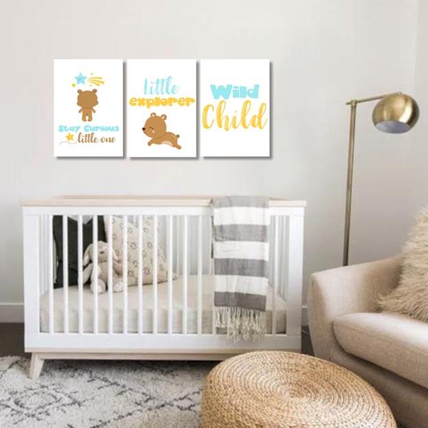 Unisex: Set of 3 - Stay curious little Bear (available in 3 colors) - Image 5