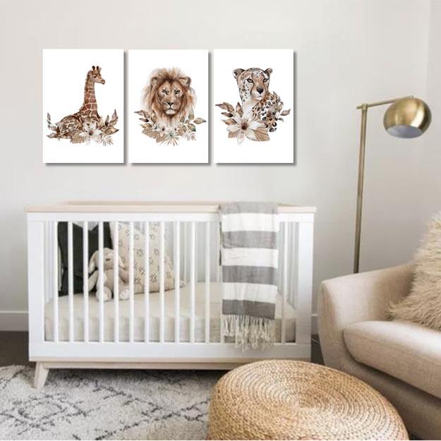 Unisex: Set of 3 - Wild Animal prints (1) - Image 5