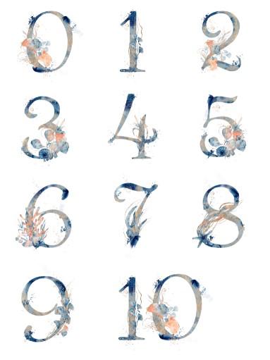 Unisex: Set of 6 - Under the sea watercolor Alphabet - Image 2
