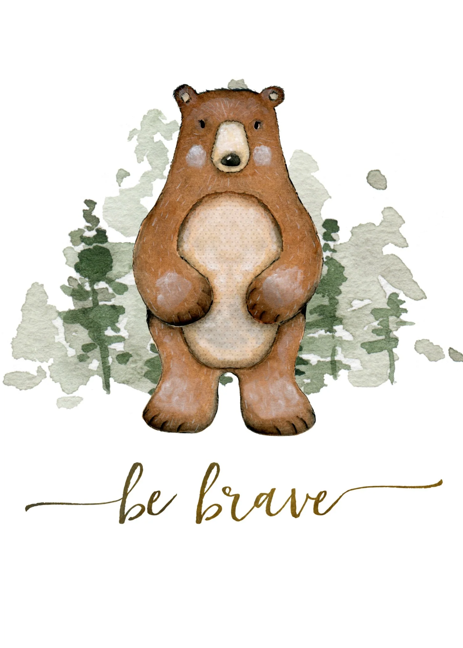 Unisex: Set of 6 - Woodlands Be Brave - Image 2