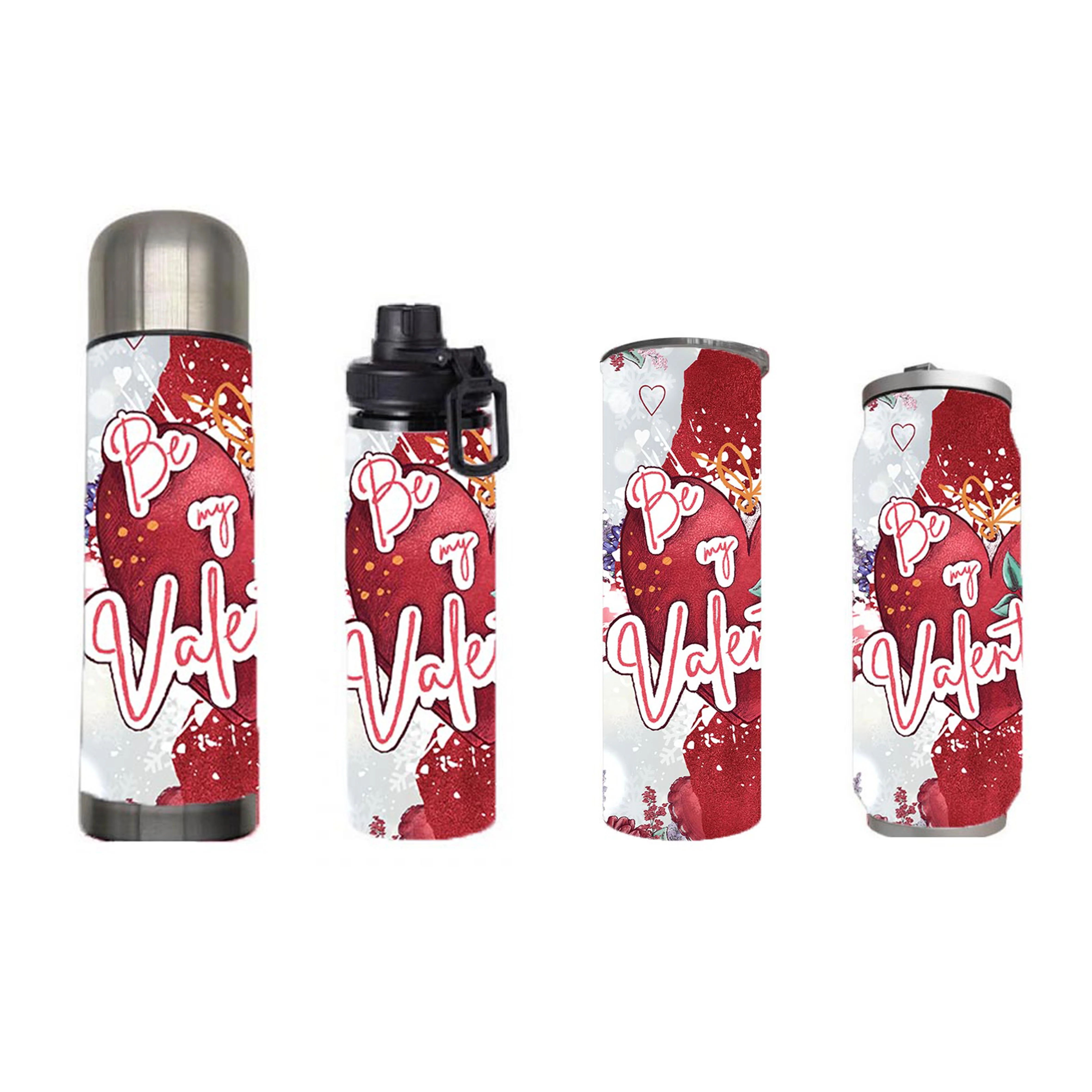 Valentine - Be my Valentine Design on Tumbler, Can, Flask, or Water bottle - Image 6