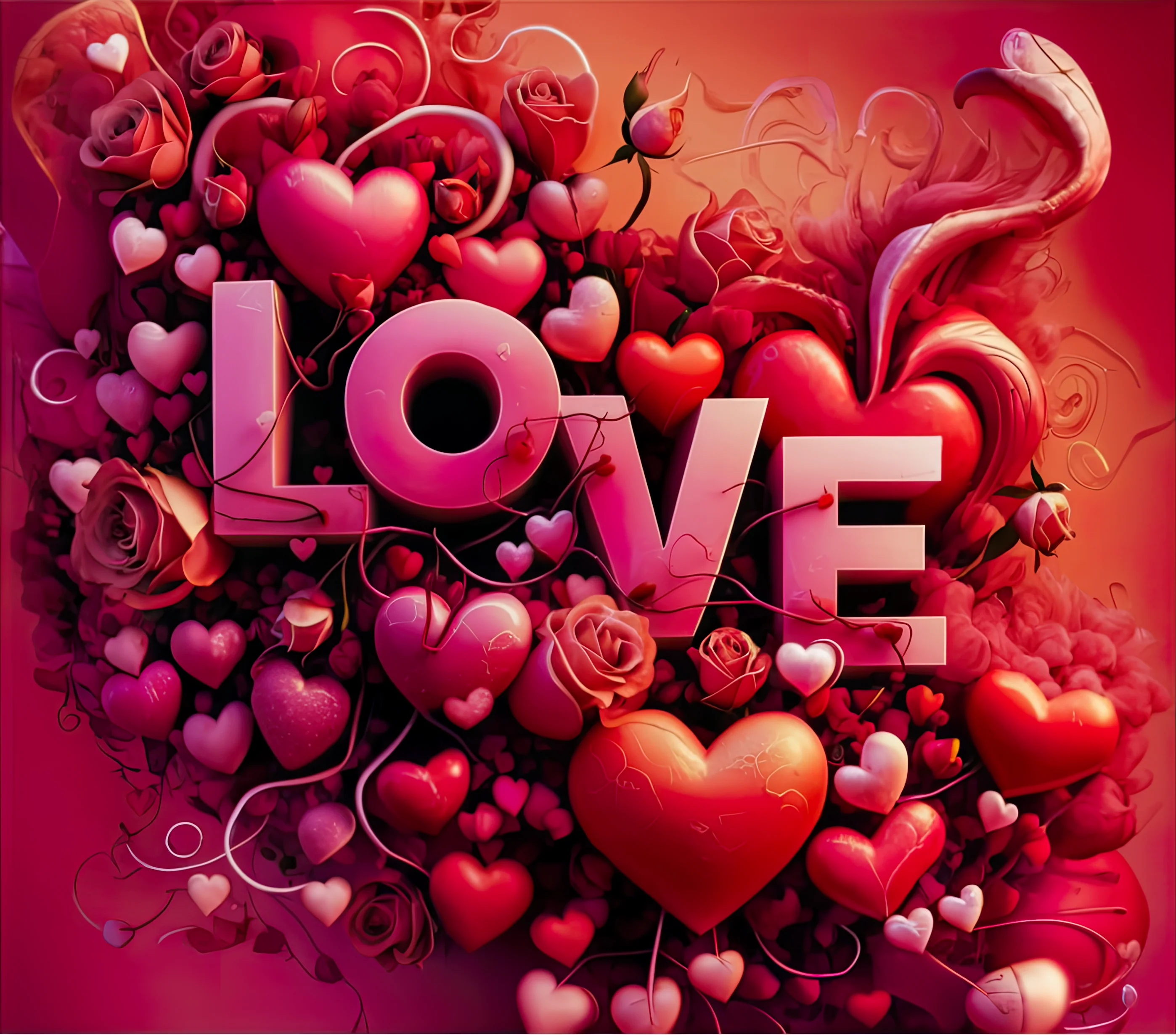 Valentine - Love Design on Tumbler, Can, Flask, or Water bottle - Image 2