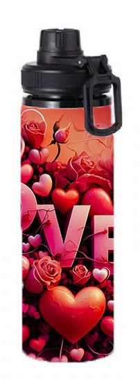 Valentine - Love Design on Tumbler, Can, Flask, or Water bottle - Image 6