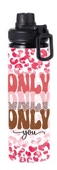 Valentine - Only You Design on Tumbler, Can, Flask, or Water bottle - Image 6