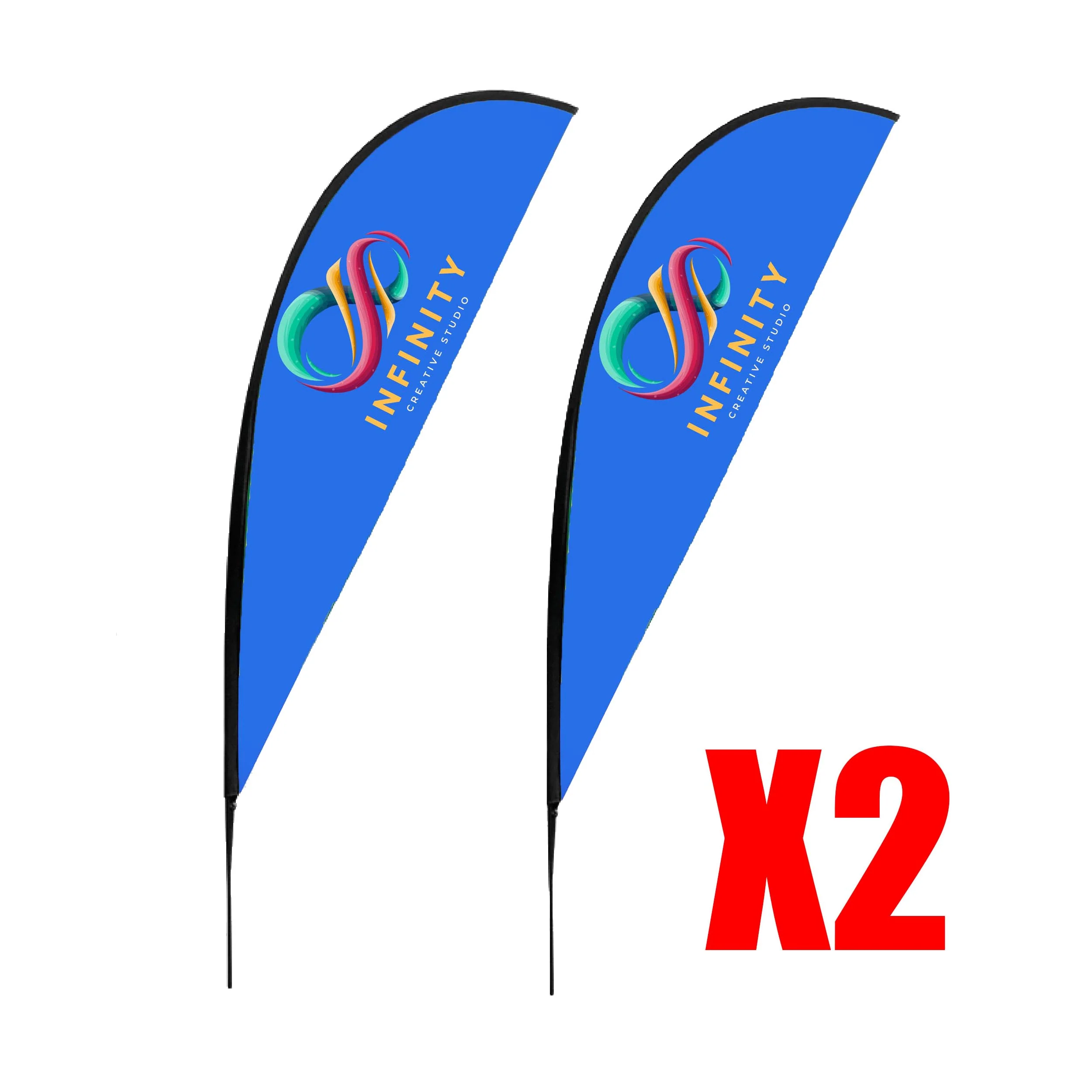 Teardrop Banner Flag - Single sided (SET OF 2)