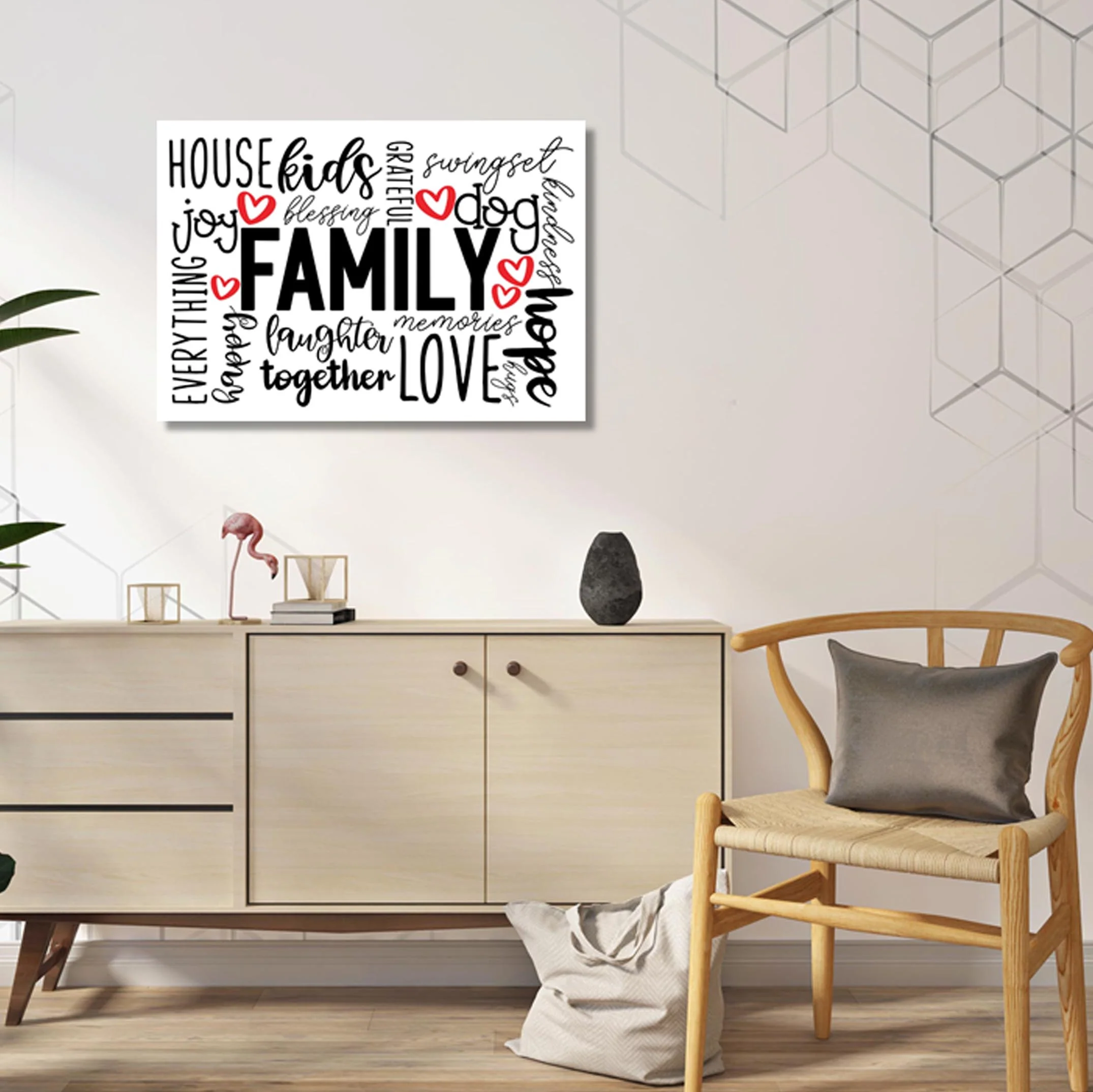 Wall Art Quote: Family-Kids-Dog-Love