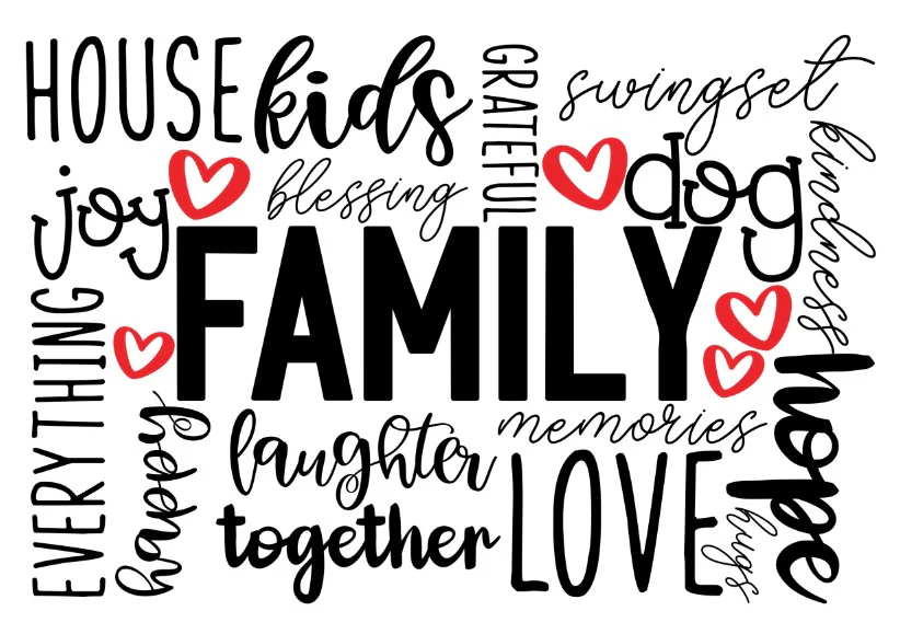 Wall Art Quote: Family-Kids-Dog-Love - Image 2