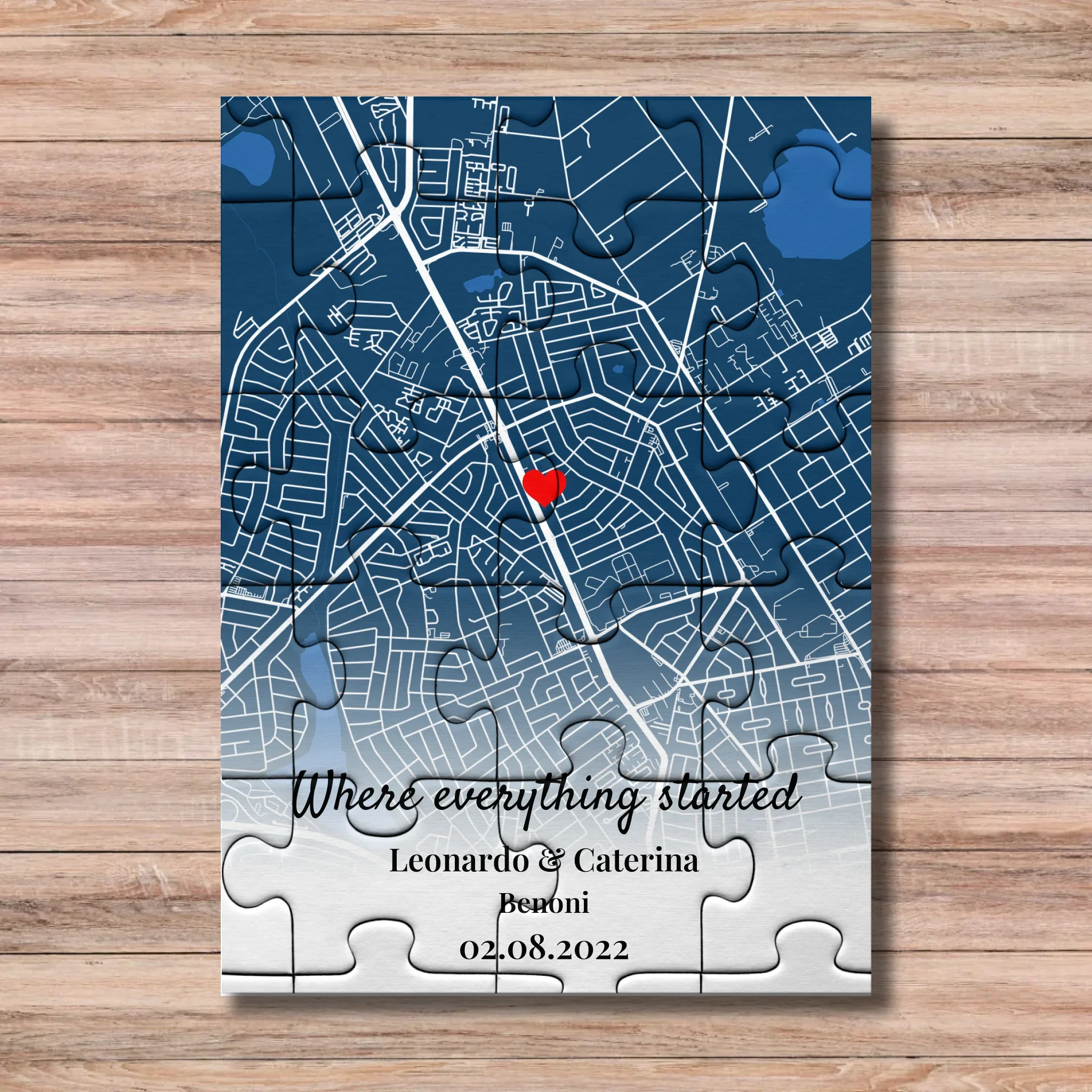 Where Everything Started | Personalized Map Puzzle - Image 3