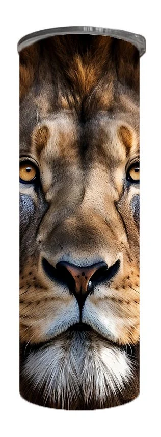 Wildlife - Powerful Lion Design on Tumbler, Can, Flask, or Water bottle - Image 3